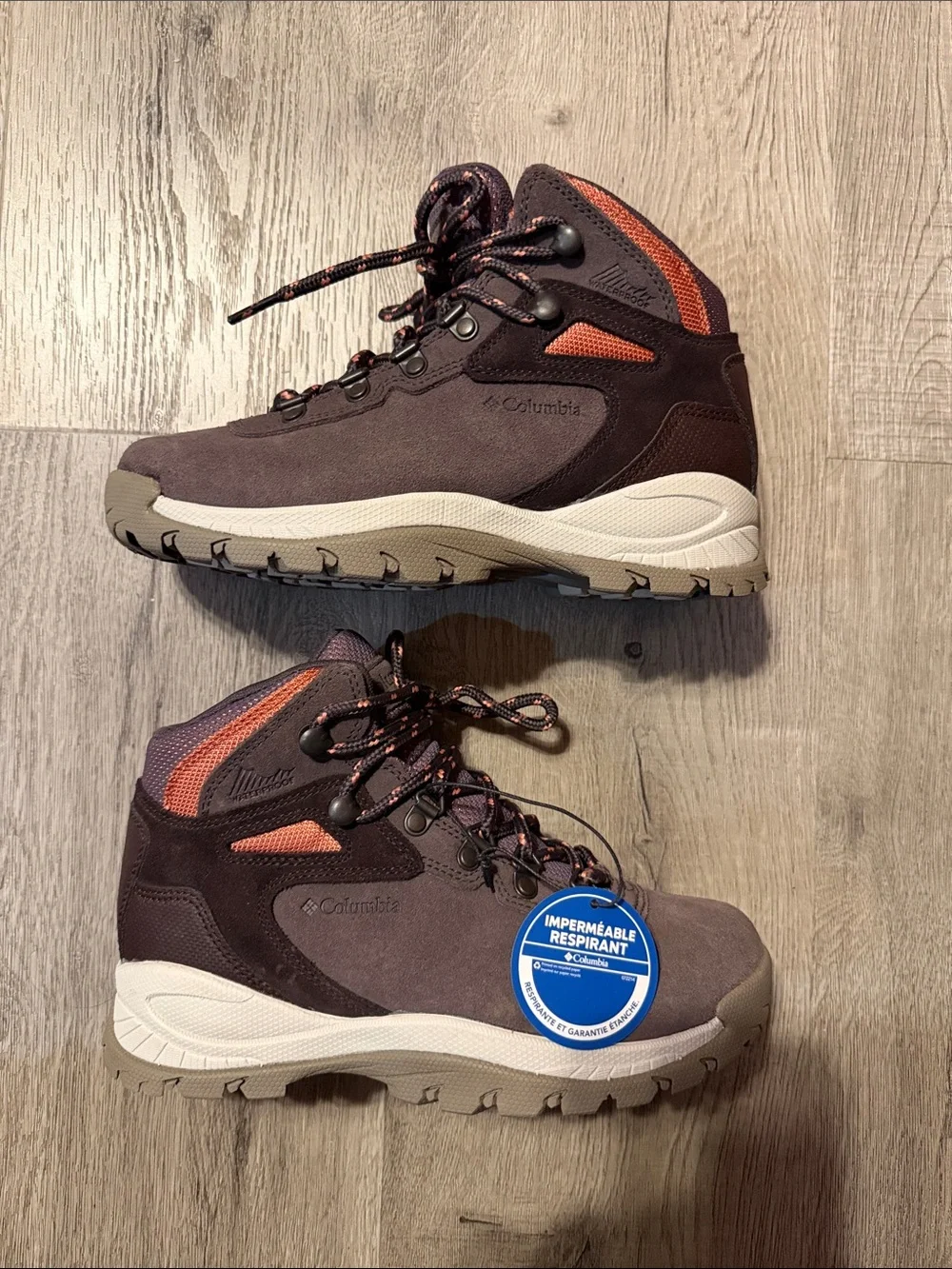 Columbia Kids purple and Pink Lace Hiker Boots